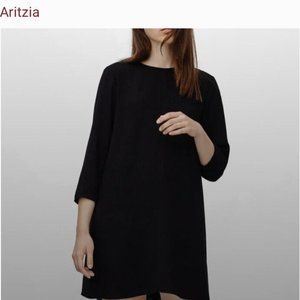 Wilfred Free Tunic long length sleeve - Aritzia - Size Large Black W/Pockets